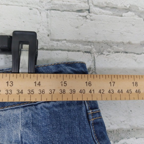 Gianni Bini Womens Skirt Size Large Becca Two Tone Jean Denim 90s Y2K - Picture 4 of 8